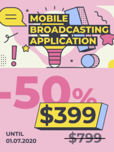 Modelnet is Excited to Announce Mobile Broadcasting Application Add-on: 50% off Pre-release Discount