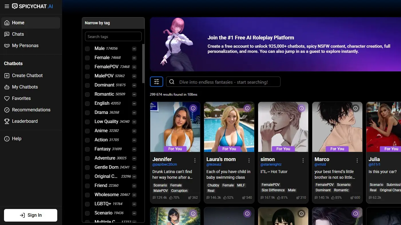 Top NSFW AI RP Sites to Try in 2025