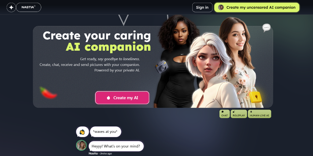 Nastia AI interface