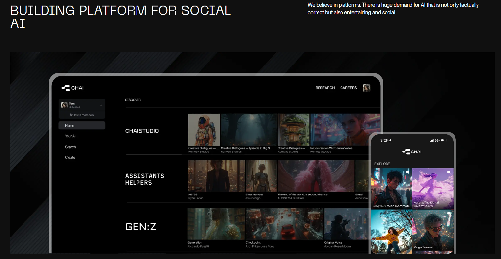 chai ai chatbot website