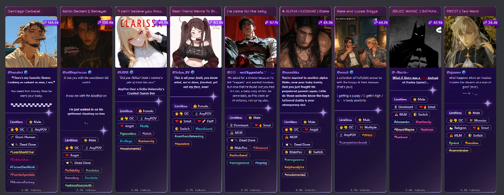 Janitor AI website main page