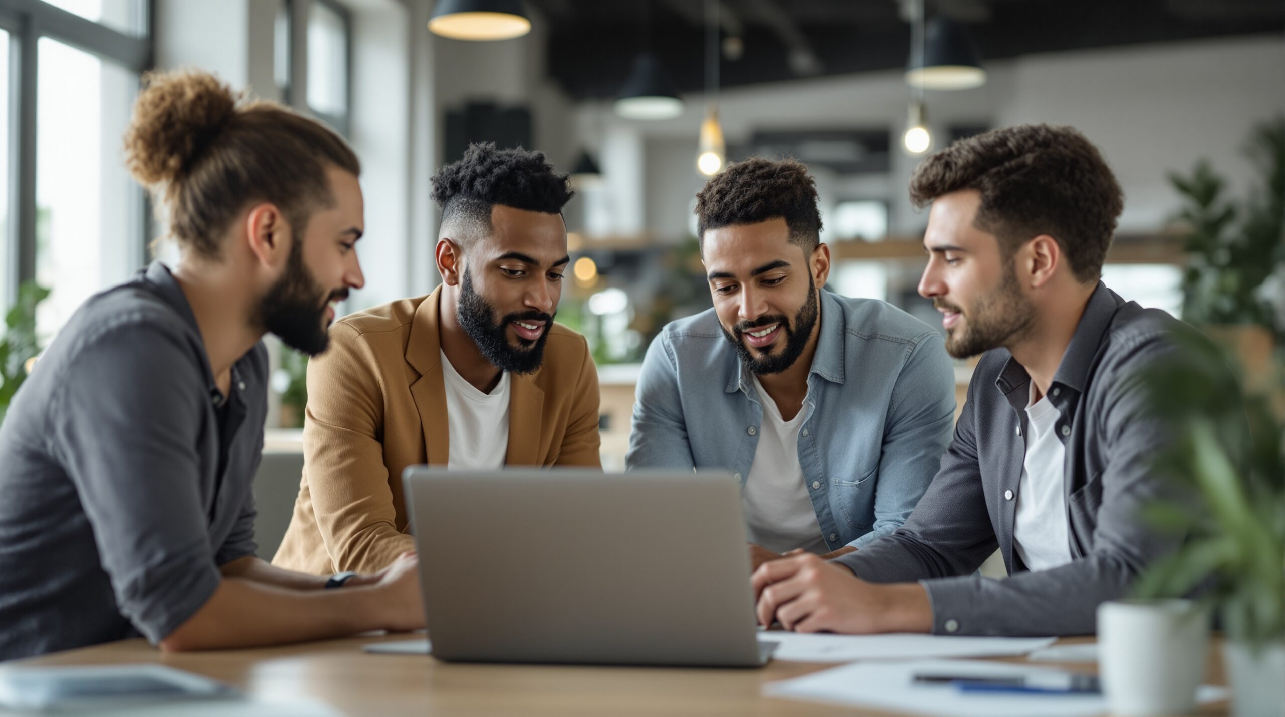 team discussing basic streaming setup