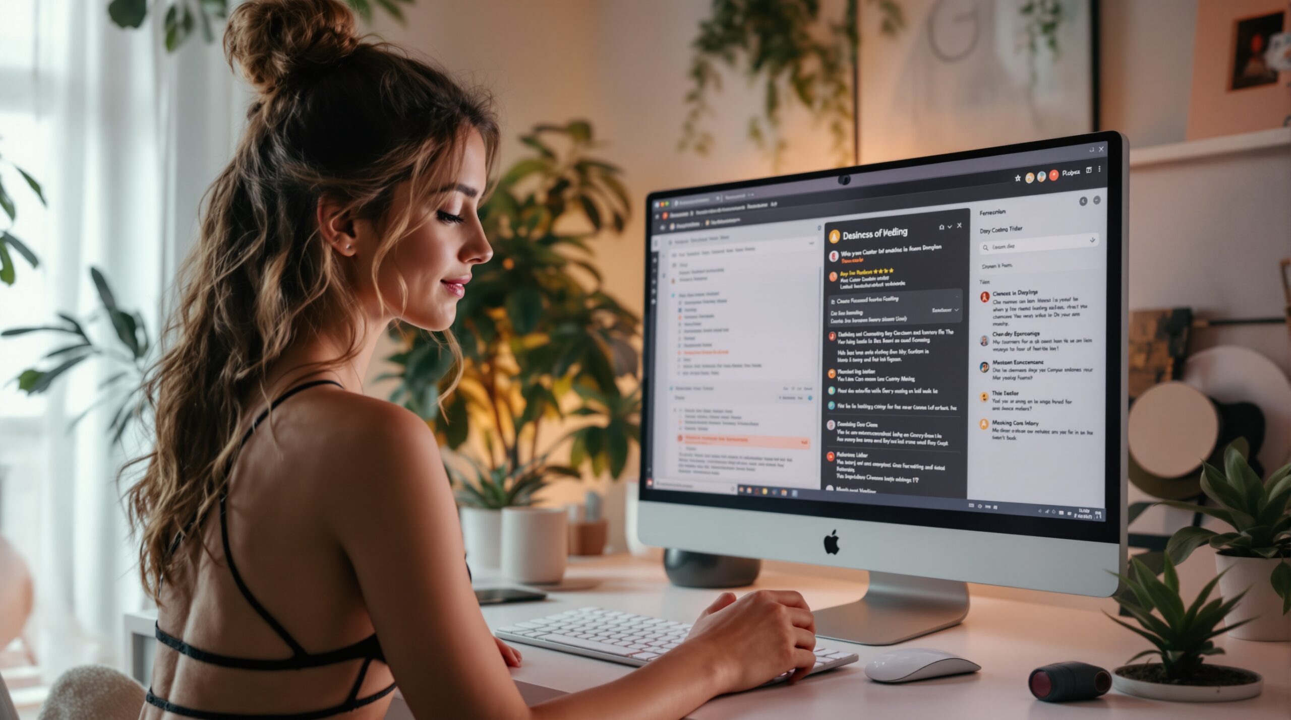 Person browsing an online forum to evaluate community fit for content promotion
