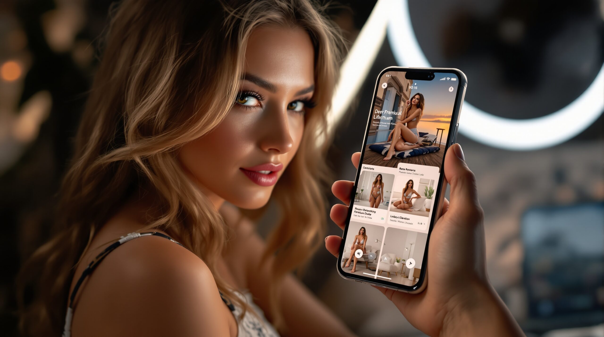 Mobile community app interface for member access