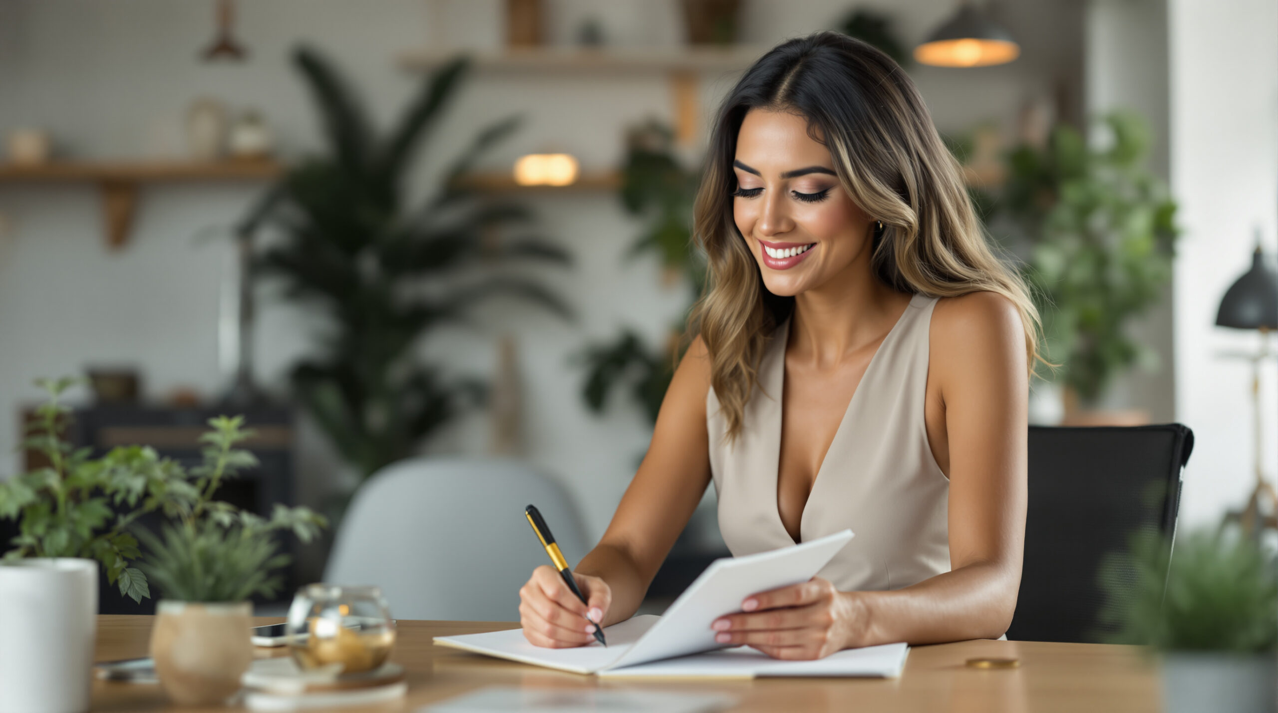Creator recording promotion cohort results in a notebook