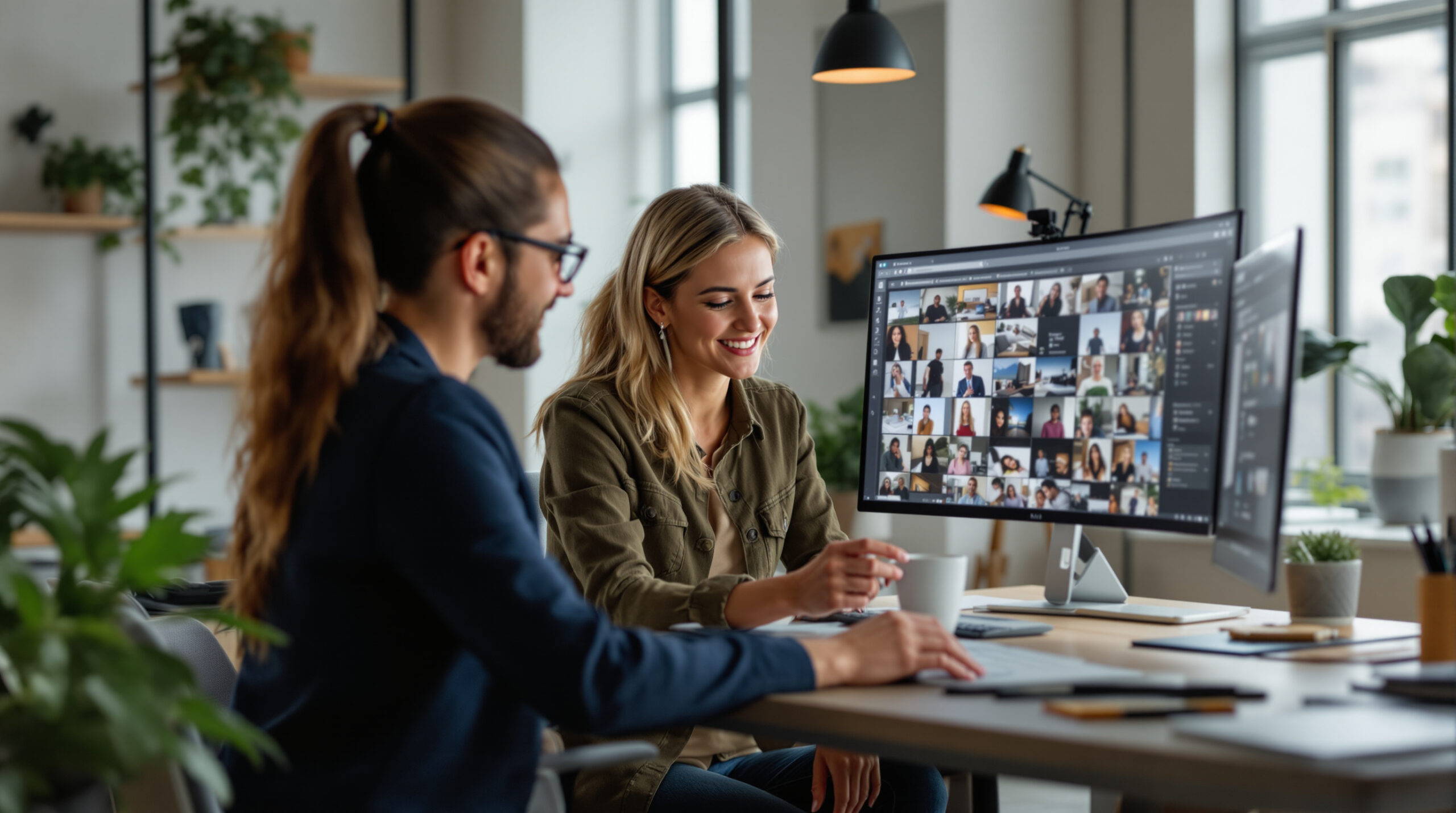 Creator checking a photo set for privacy clues before publishing