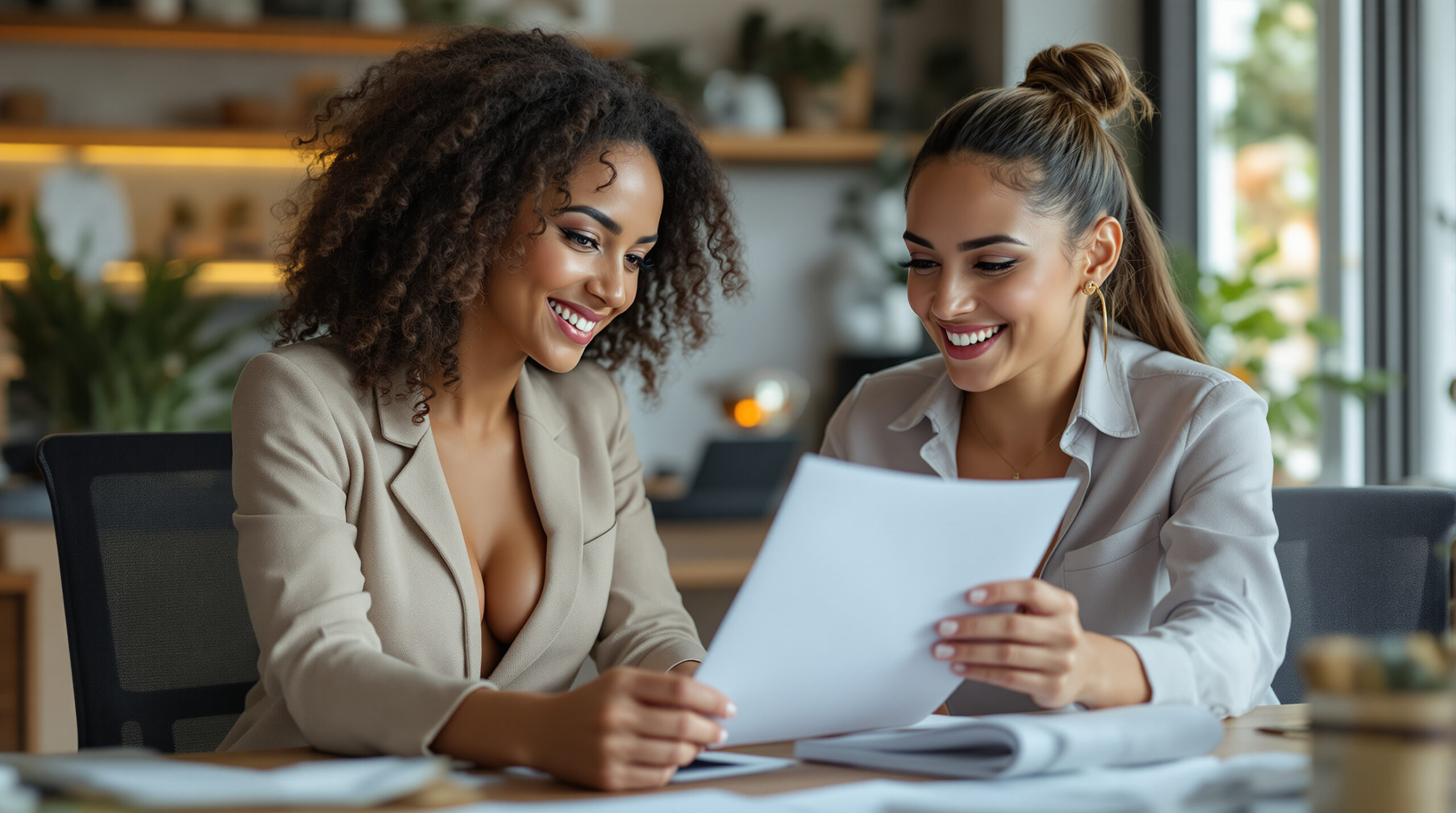 Creator and assistant reviewing a platform risk checklist together