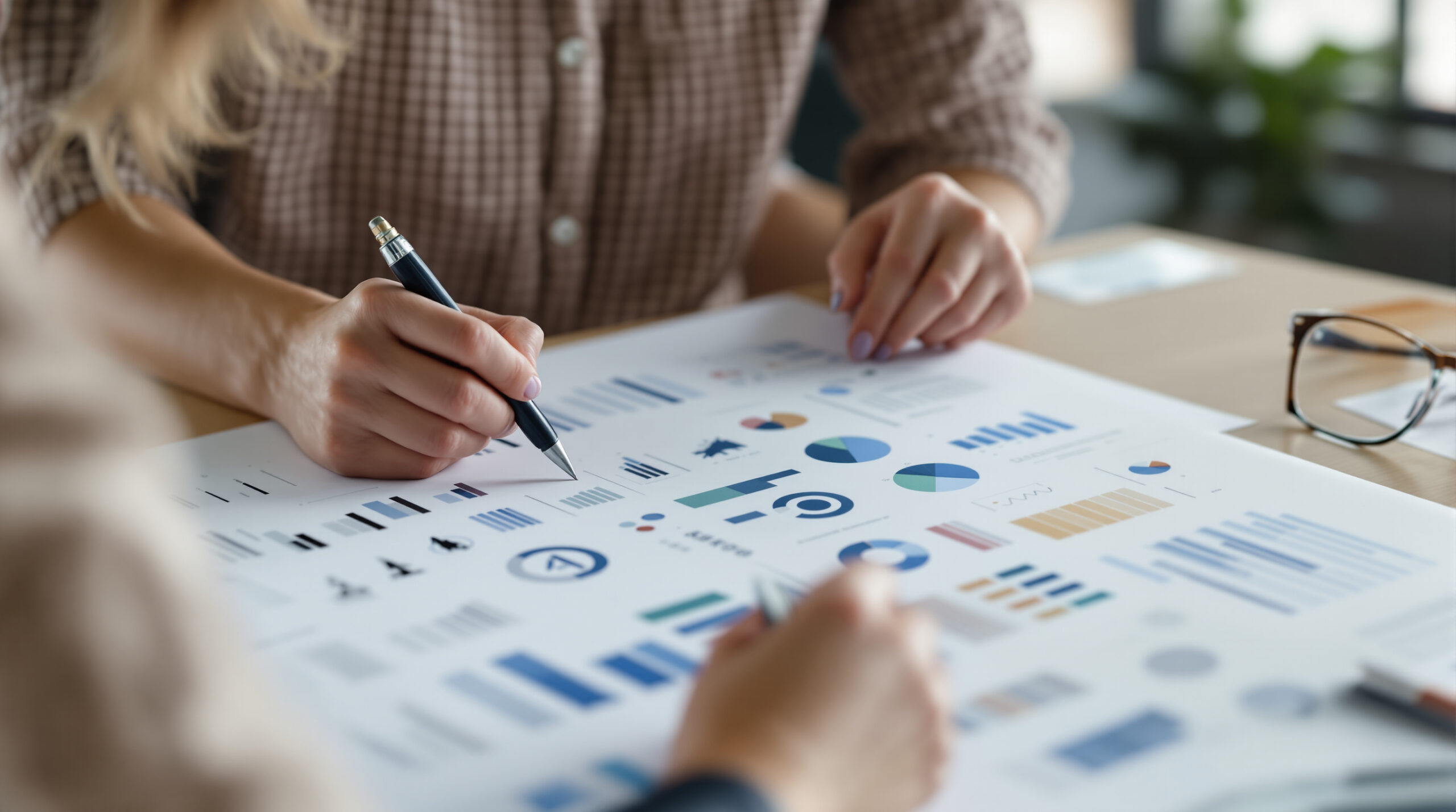 Artist preparing a physical character reference sheet