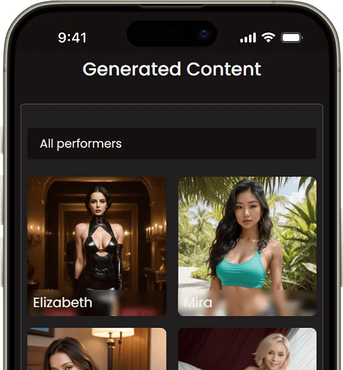 Adult AI image generator prompt screen Adult AI image generator prompt screen
