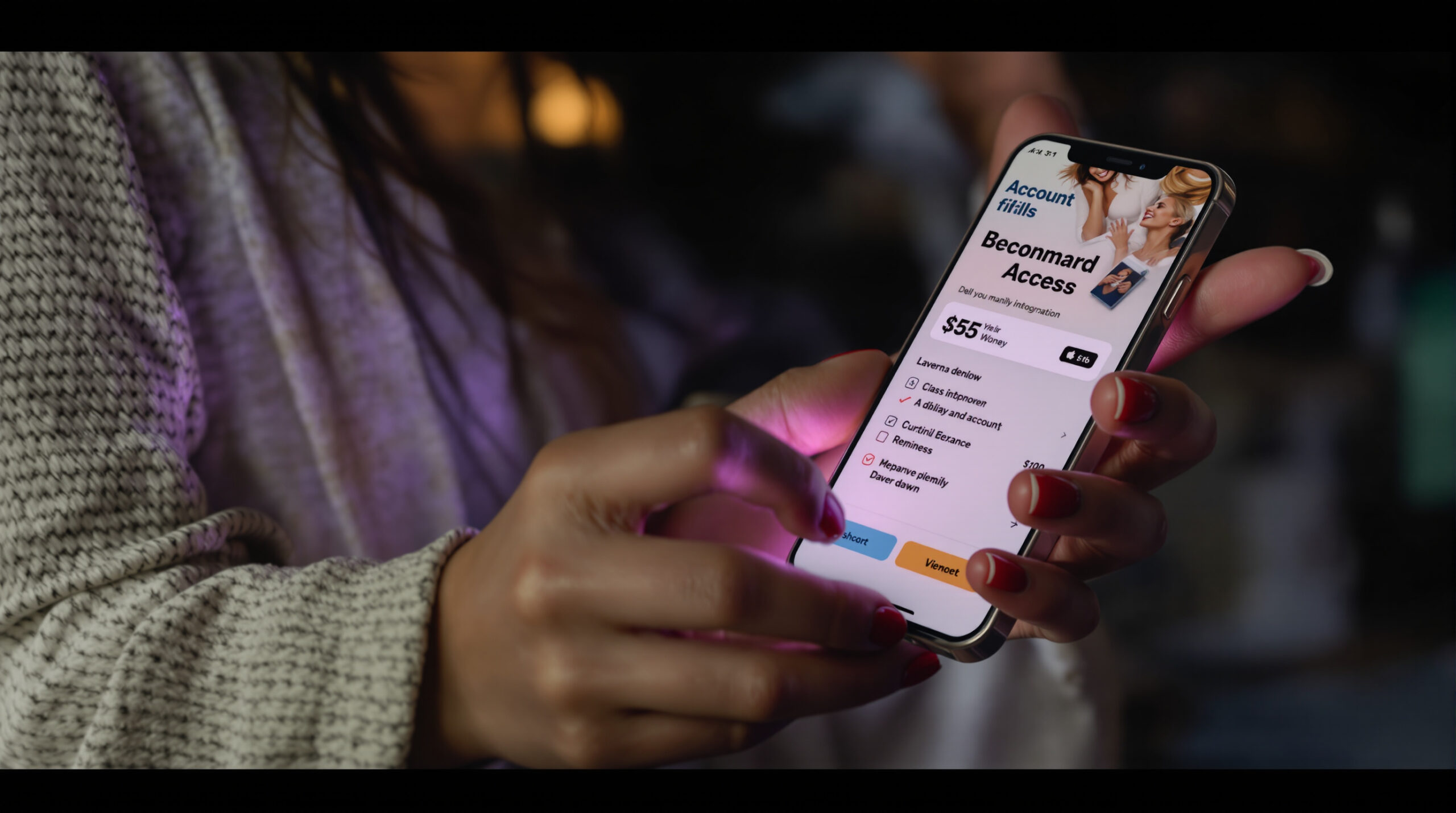 Mobile product interface for account access